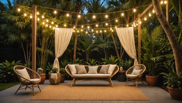 Élevez votre extérieur avec le voile d'ombrage en fibre de coco